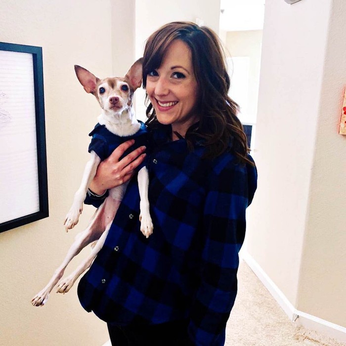 Jenna and her dog