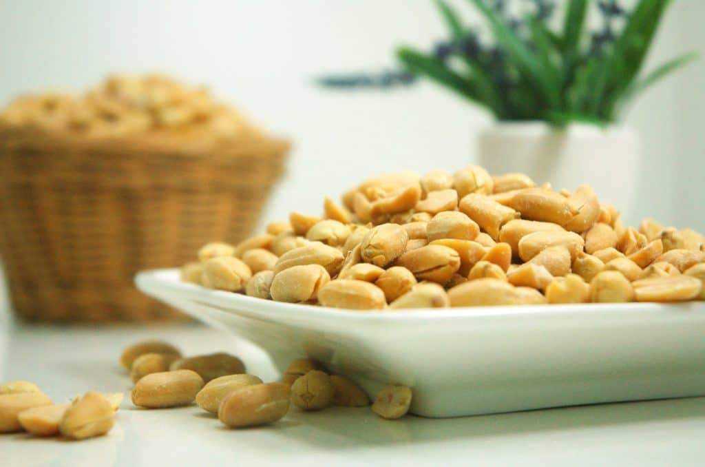 bowl of peanuts